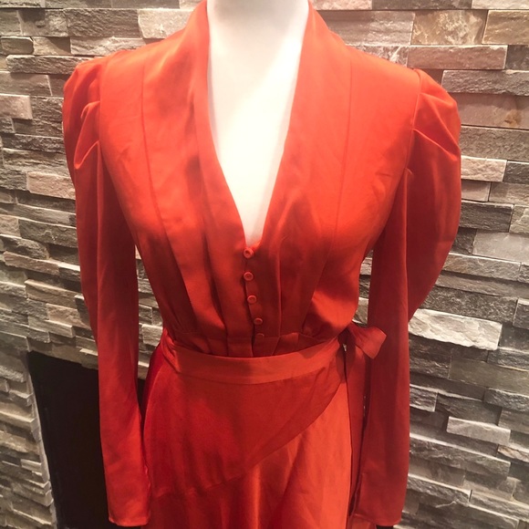 🧡BCBG Maxazria 2 piece orange set, size xs🧡 - Picture 2 of 8